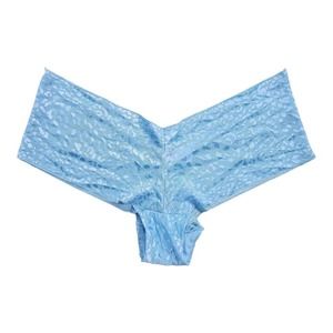 Victoria's Secret‎ Very Sexy Y2K Panties Light Blue Cheetah Print Medium (A3)